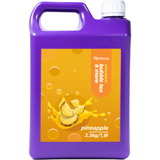 Bubble tea syrup with pineapple taste 2.5 kg 1:10