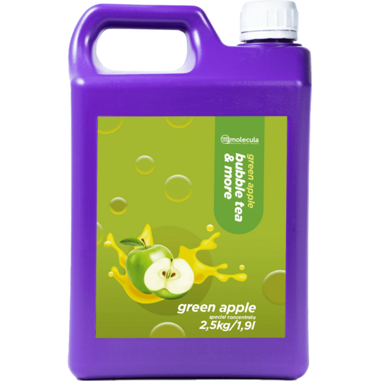 Bubble tea syrup with apple taste 2.5 kg 1:10