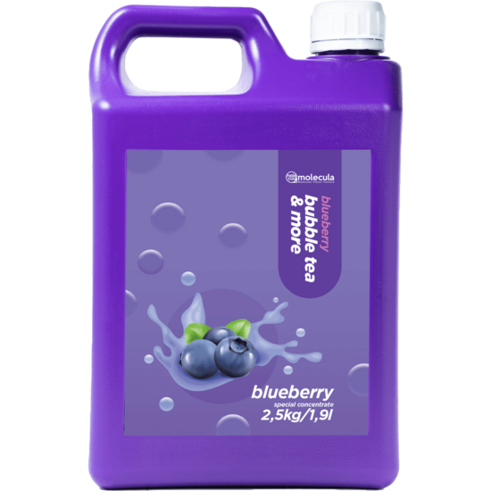 Bubble tea syrup with blueberry taste 2.5 kg 1:10
