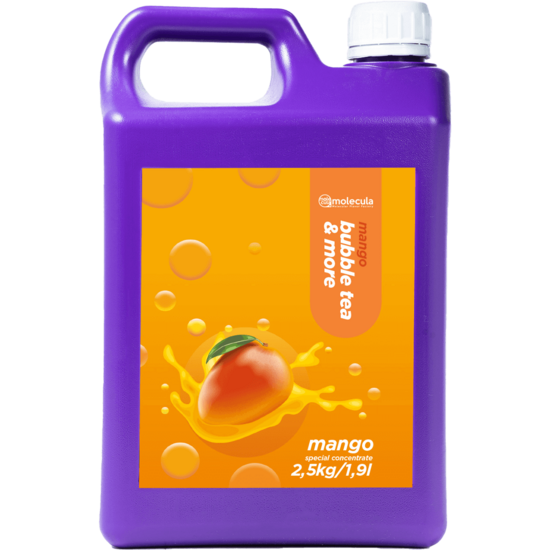 Bubble tea syrup with mango taste 2.5 kg 1:10