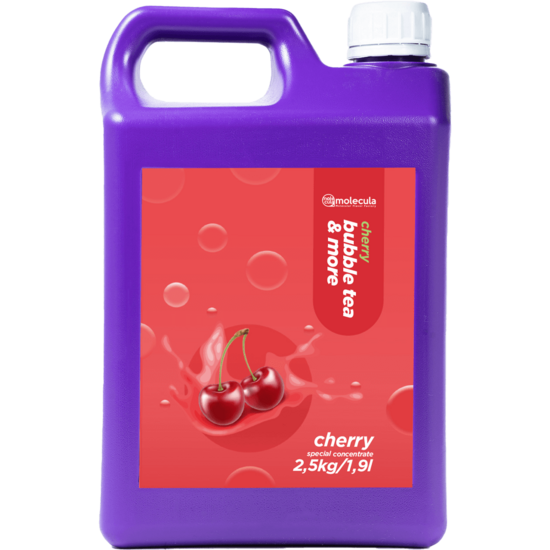 Bubble tea syrup with cherry taste 2.5 kg 1:10