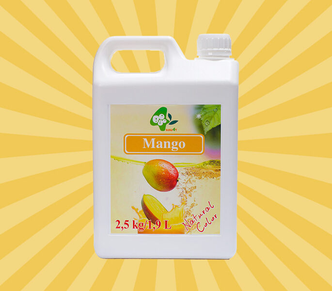 Burbuļtējas sīrups ar mango garšu 2.5 kg  1:10